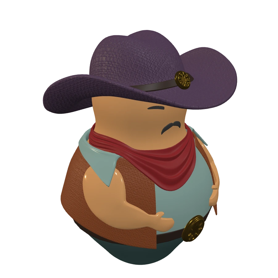 Howdy, a cowboy character made in Arbesk